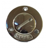 Fuel Key screw cap 50mm / 2inch 316 AISI Embossed Deck Filler